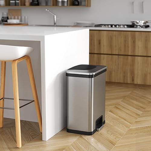 Miniatura 3 de iTouchless AutoStep - Papelera automática de 13 galones con sistema de filtro de olor y pedal de sensor