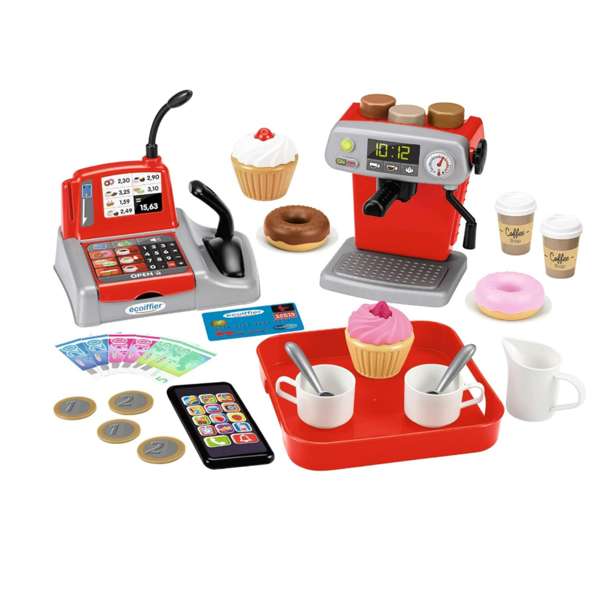 ECOIFFIER 100% Chef Set Caffetteria, 33 Pezzi, + 18 Mesi, 7600002578