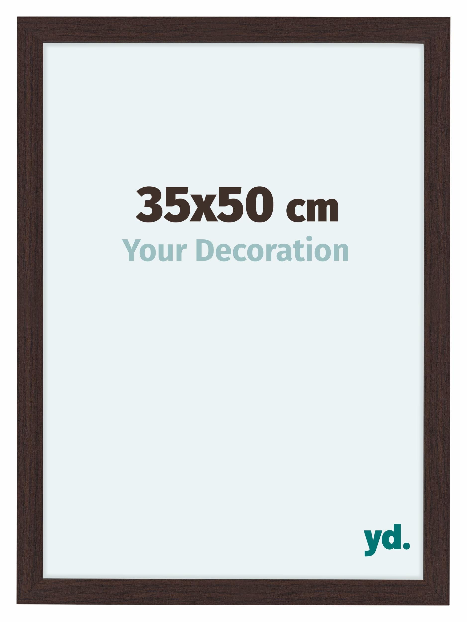 Your Decoration - Picture Frame 35x50 cm - Oak Dark - Decorative Wall Frame in MDF with Antireflection - Frame 35x50 - Como