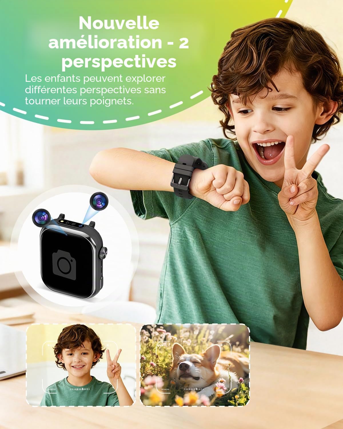 4G Montre Connectée Enfant GPS, Smartwatch avec Appel, Appel Vidéo, Chat Vocal, SOS, Mode École, Podomètre, Réveil, Appareil Photo, IP68 Étanche, Montre Telephone Enfant pour Garçons Filles, Bleu