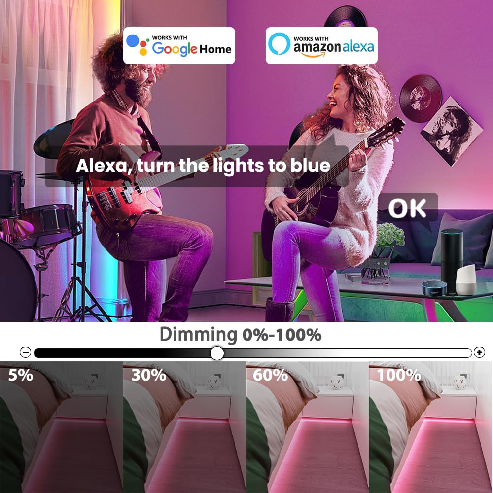 10M COB RGB LED Strip 24V Dimmable Light - Dettaglio