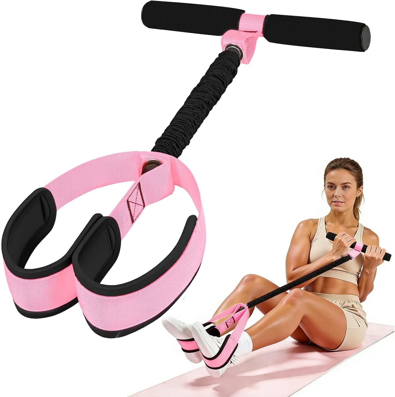 FOLAI Upgraded Multifunctional Resistance Band, Home Strength Training, Pilates, and Yoga Gear, Suitable for Men and Women’s Fitness Equipment Abs, Arms, and Legs Workouts