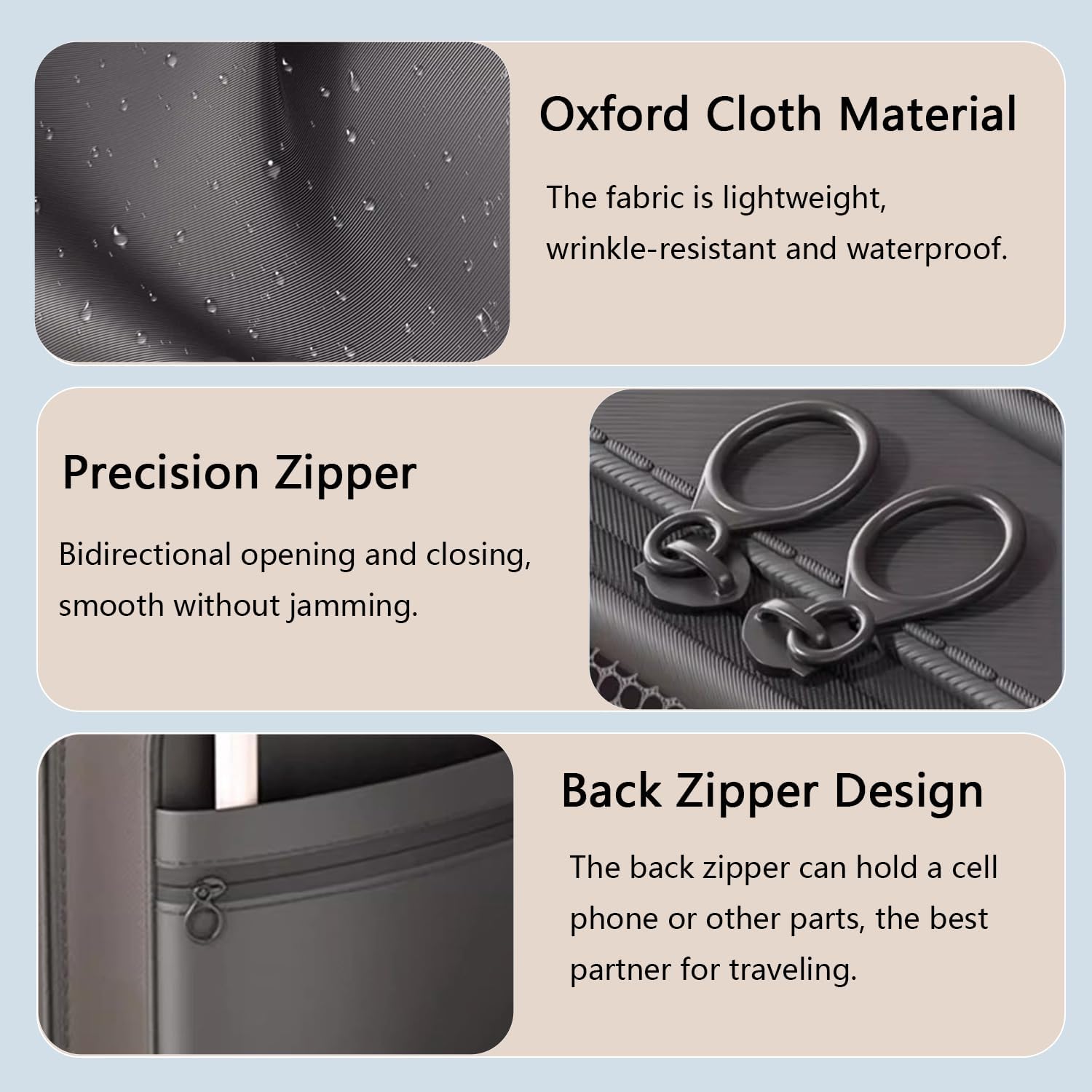 Resdenio 2 Pack Shoe Bags for Travel - Holds 3 Pair of Shoes, Portable Shoes Storage Bag Organizer, Travel Luggage Shoe Organizer for Women and Teenager (Black) - Image 7