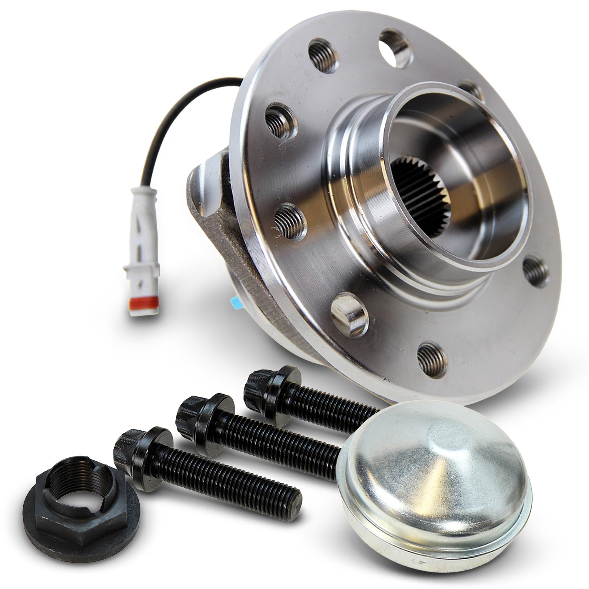 BESTPRICE 1x mozzo ruota anteriore set di cuscinetti ruota con sensore ABS, compatibile con OPEL ASTRA H (A04) (L70), ZAFIRA B (A05), ZAFIRA B (A05)