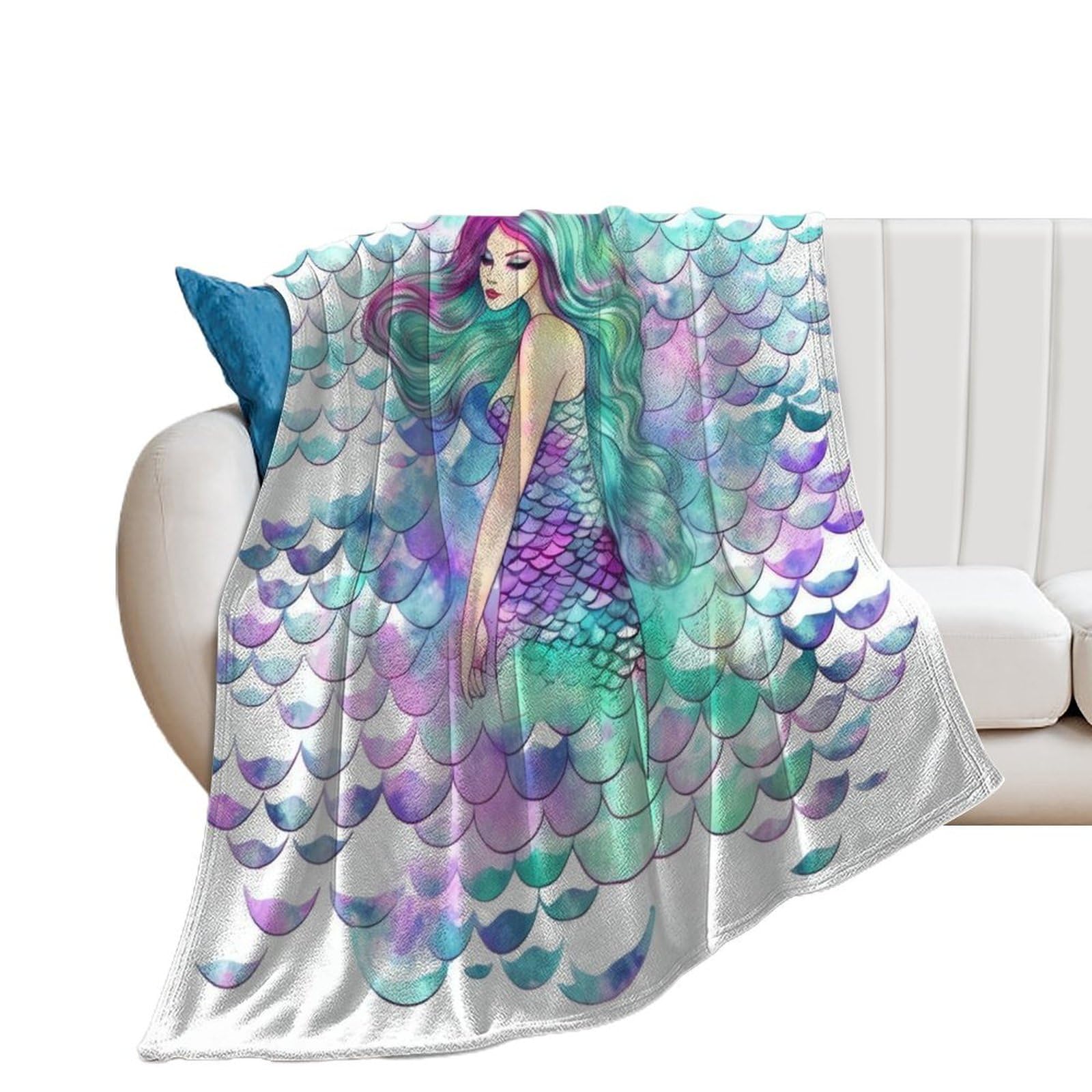 Couverture d'hiver légère sirène pour vos soirées cocooning sur le canapé