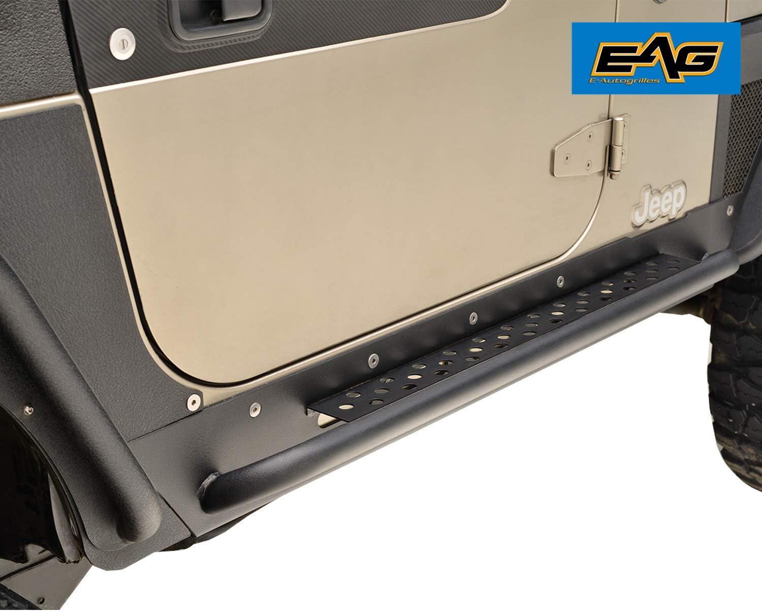 EAG Rock Guard with Step Off Road Fit for 97-06 Wrangler TJ