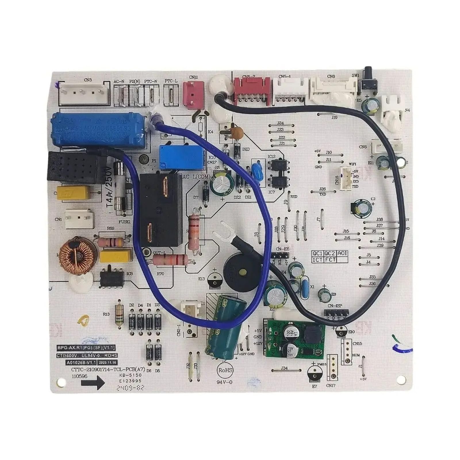 EEZII Air Conditioner Computer Board Circuit Board，Compatible For TCL，A010268 Air Conditioner Parts