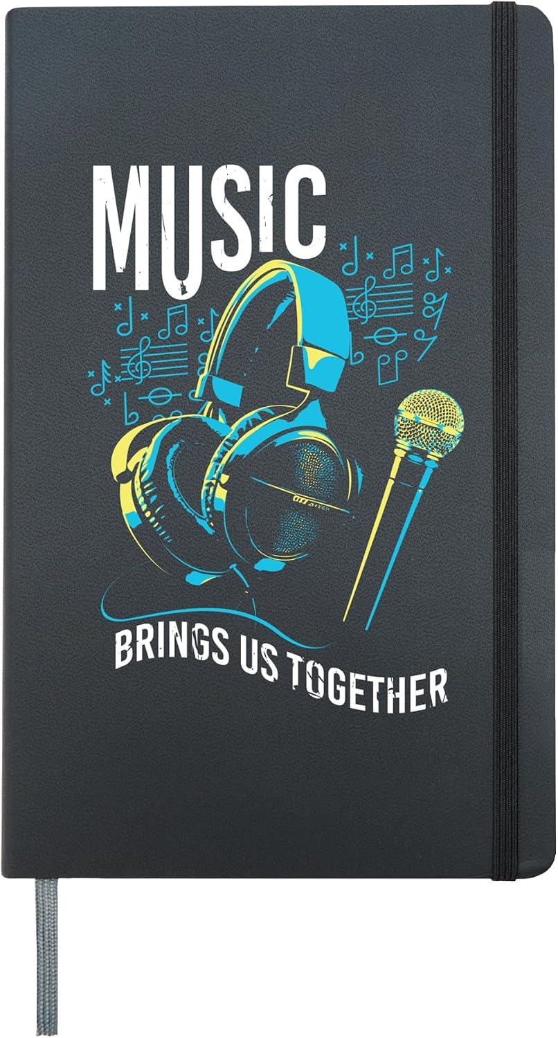 Awesome Music Hardcover Journal, Black