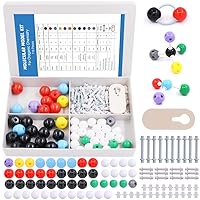 Vista 1 de Swpeet Kit de 115 piezas de modelo molecular de química orgánica para estudiantes y profesores, juego de modelos moleculares para química inorgánica
