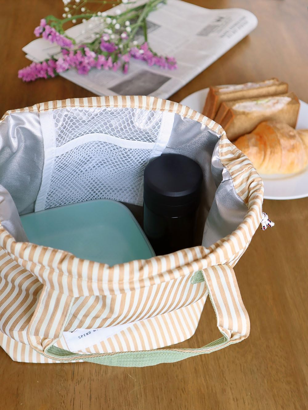Lunch Bag for Women Adult Men Leakproof Cooler Cute Lunch Boxes Tote Bags Large Capacity Reusable Insulated Lunch Container for Work Office Picnic or Travel … (check/black/608004)