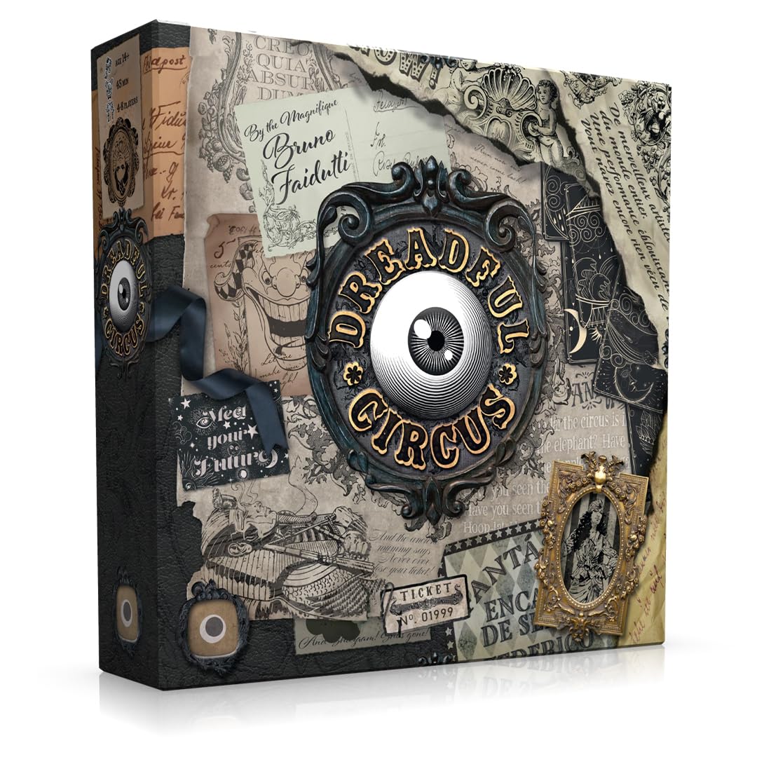 PORTAL GAMES | Dreadful Circus | Strategic Card Board Game, Set Collection With Variable Scoring, Dark Circus Theme | 4–8 Players | 45 Minutes
