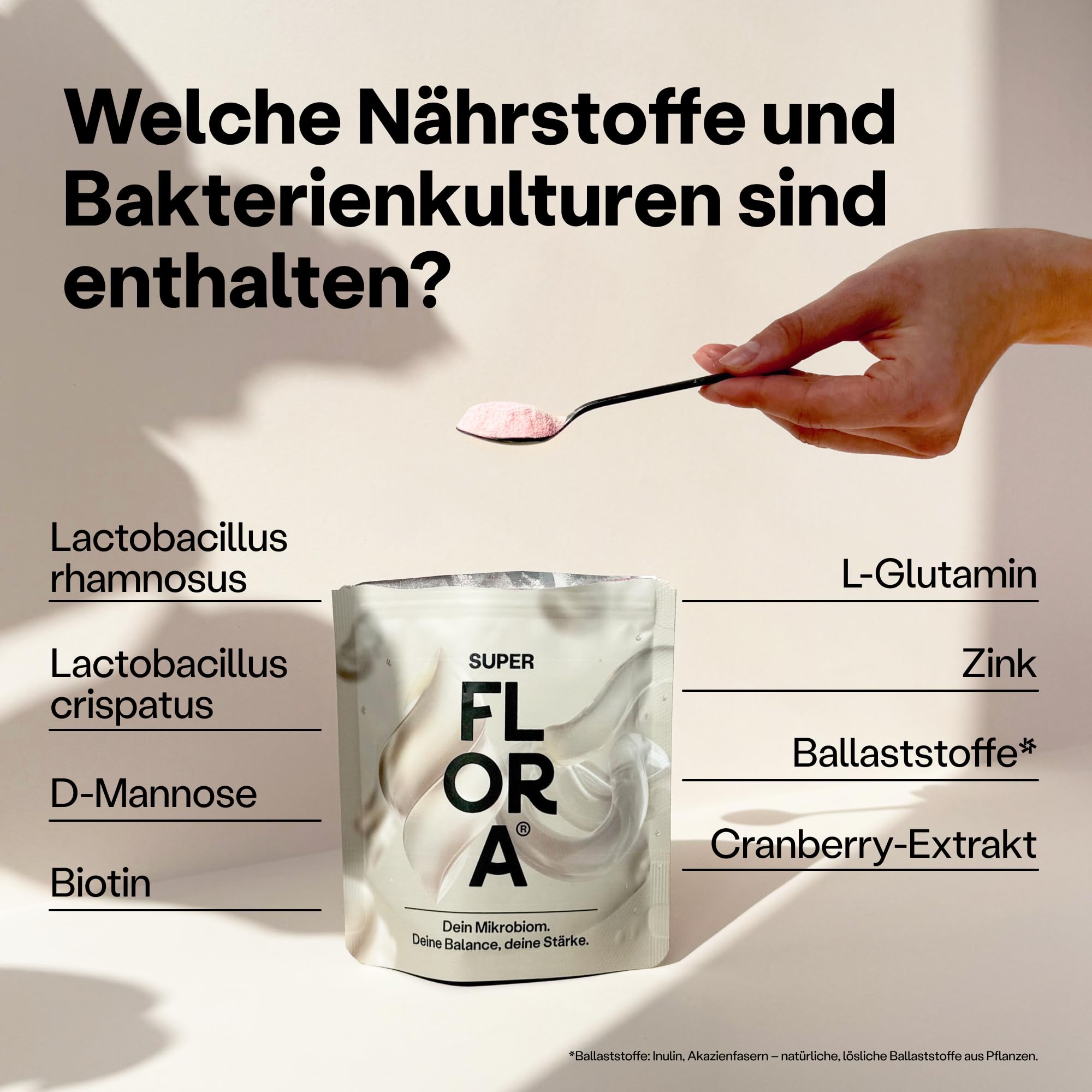 fairment SuperFlora® – für das weibliche Mikrobiom mit Inulin kombiniert Bakterienstämme mit Ballast- und anderen Nährstoffen, 75g