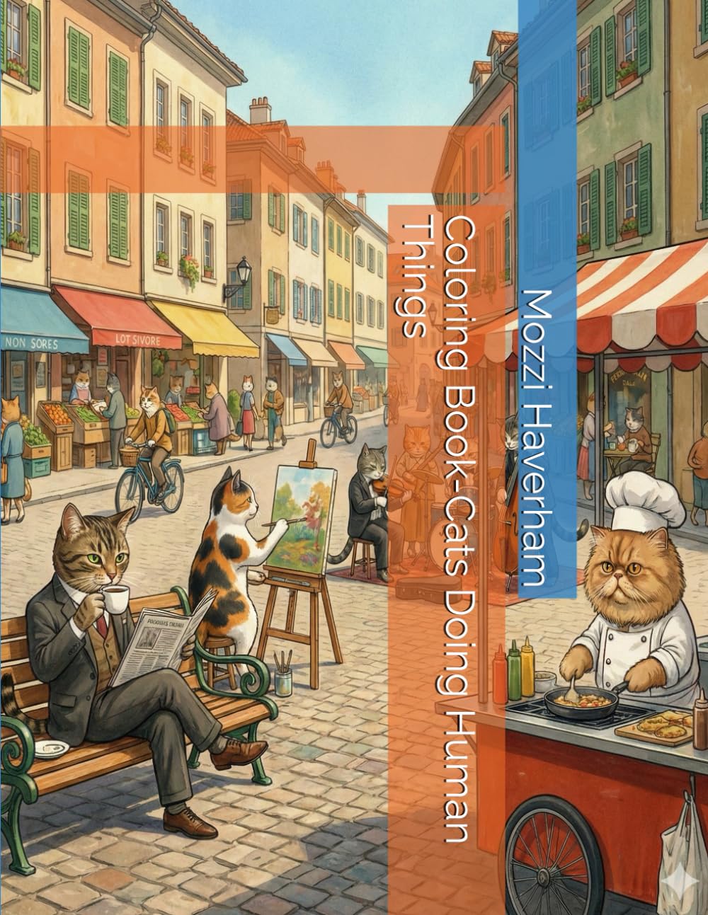 Coloring Book-Cats Doing Human Things