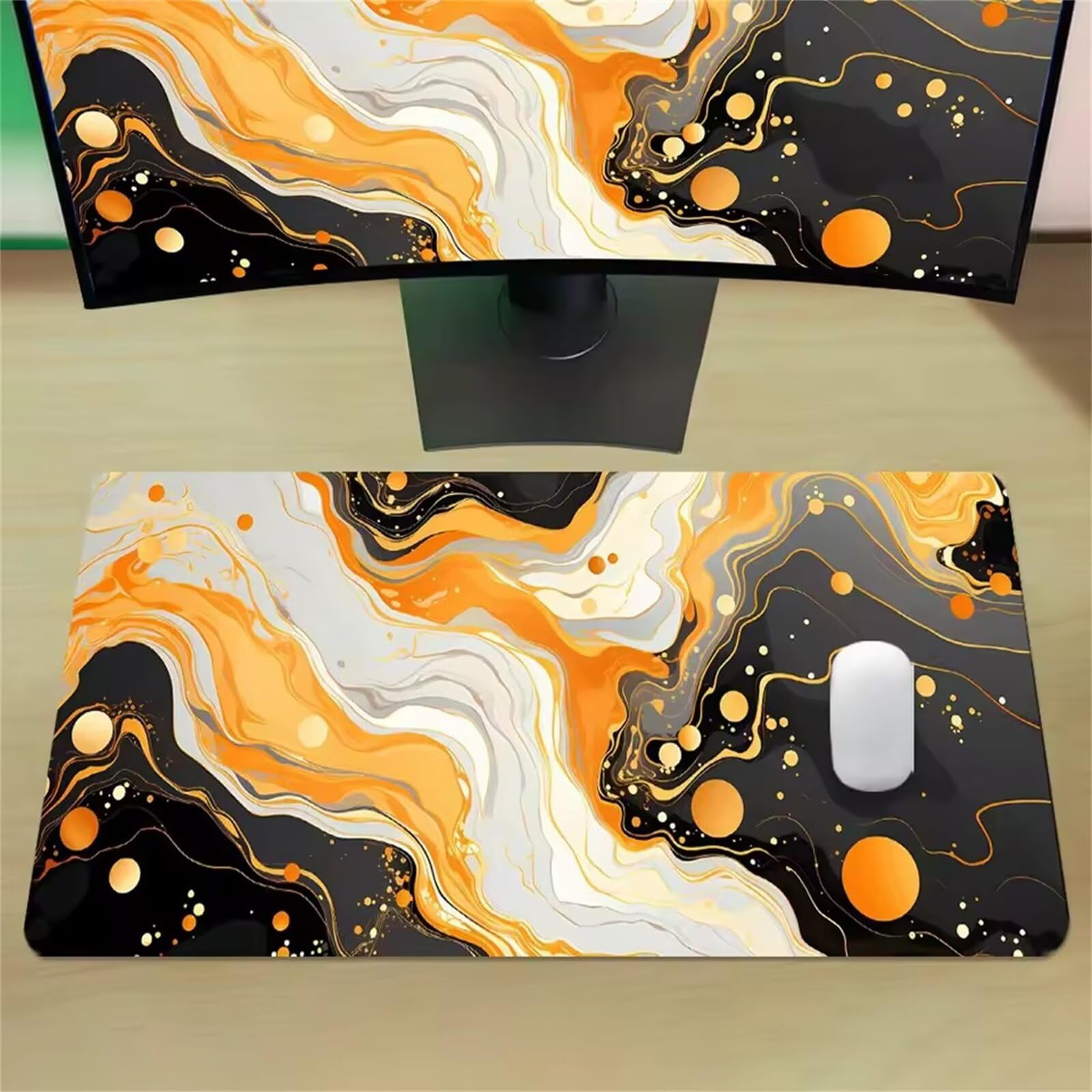 osłona na biurko, Podkładka pod myszkę i klawiaturę komputera PC, duża, zmywalna(900x400x2mm)