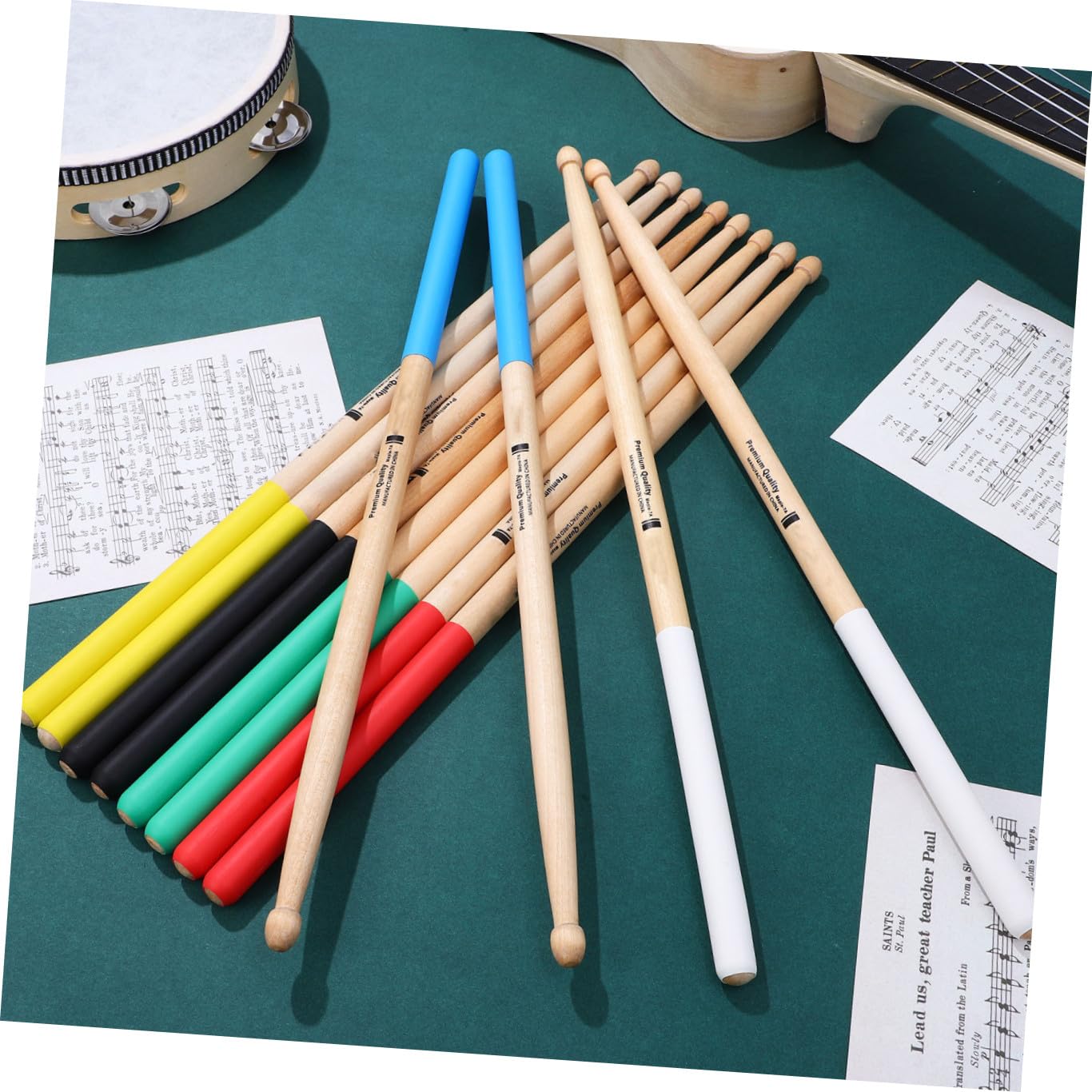 12paare Holz-drumsticks Rutschfeste Drumsticks Für Erwachsene Und Anfänger Geeignet Für Jazz-schlagzeug Und Andere Schlaginstrumente
