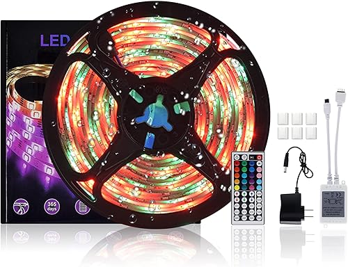 DOBVDLA Tira de luces LED para TV impermeable de 164 pies para TV de 55 a 75 pulgadas luces LED que cambian de color con control remoto