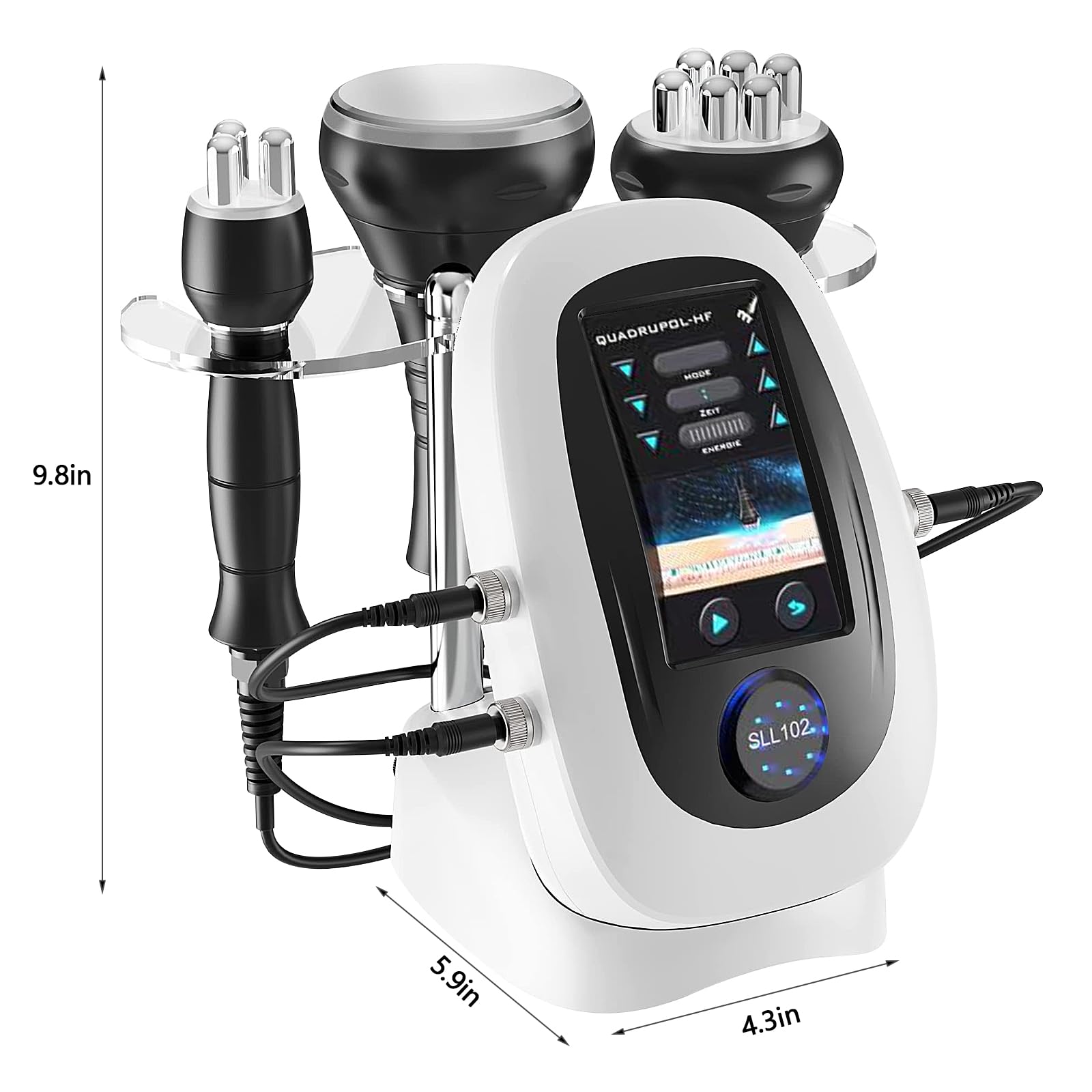 Appareil de massage radiofréquence 80K à cavitation ultrasonique, masseur anti-cellulite, masseur cutané, masseurs électriques pour bras, taille, jambes, hanches et visage