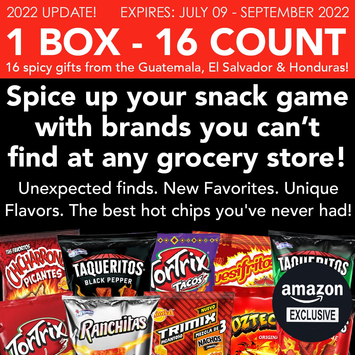Buy International Hot Chips Variety Pack + FREE Surprise! Very Spicy