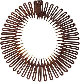 Caravan Full Circle Spring Head Band Comb In Classic Tortoise Shell With Deep Teeth And Closure