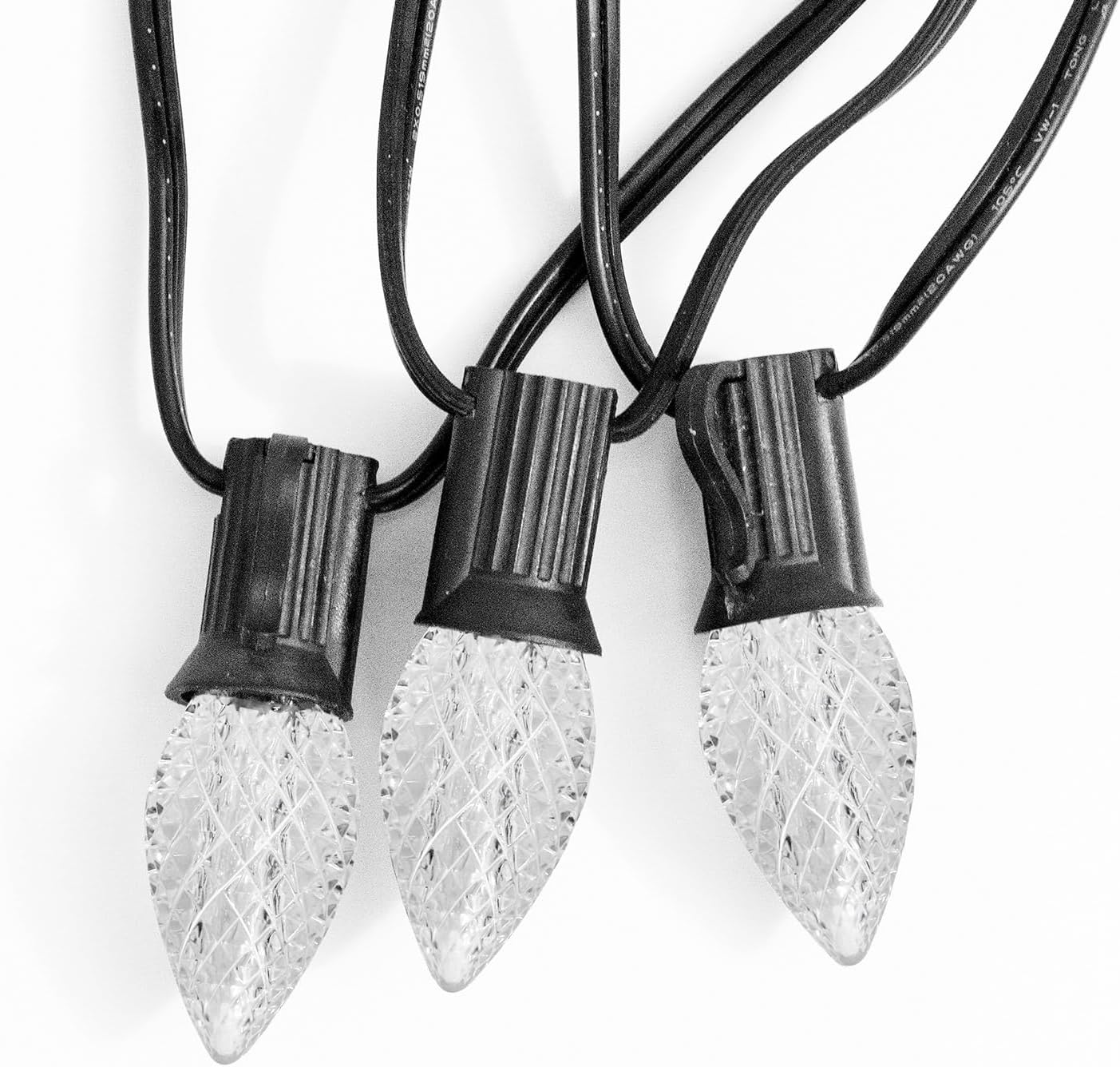 Meconard C7 Led Replacement Christmas Light Bulbs, C7 Shatterproof Led Bulbs for Christmas Indoor Outdoor String Lights, E12 Candelabra Base, Commercial Grade Holiday Bulbs, Cool White, 25 Pack - Image 4