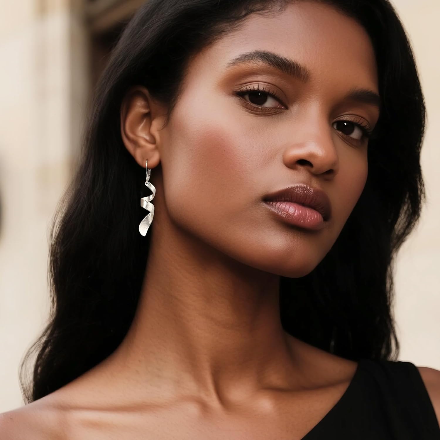 ALEXCRAFT Sterling Silver Dangle Earrings for Women, Hypoallergenic Drop Leverback Earrings Jewelry Trendy Handmade Brush Twist Silver French Hooks Dangly Earings for Women Jewelry Gifts - Image 7