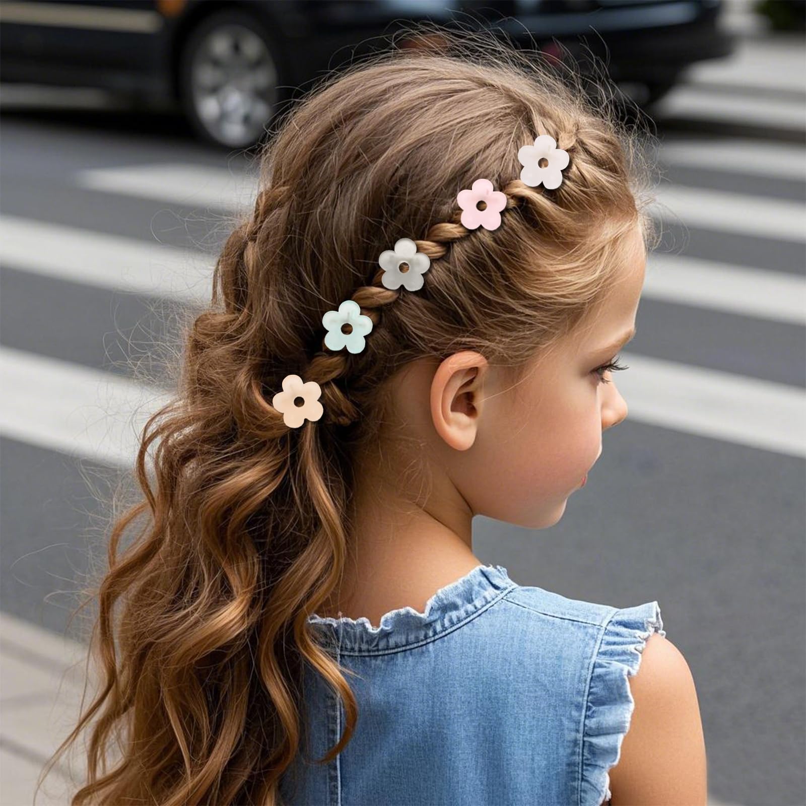 Mini Flower Hair Clips - Cute Girls Hair Accessories -6