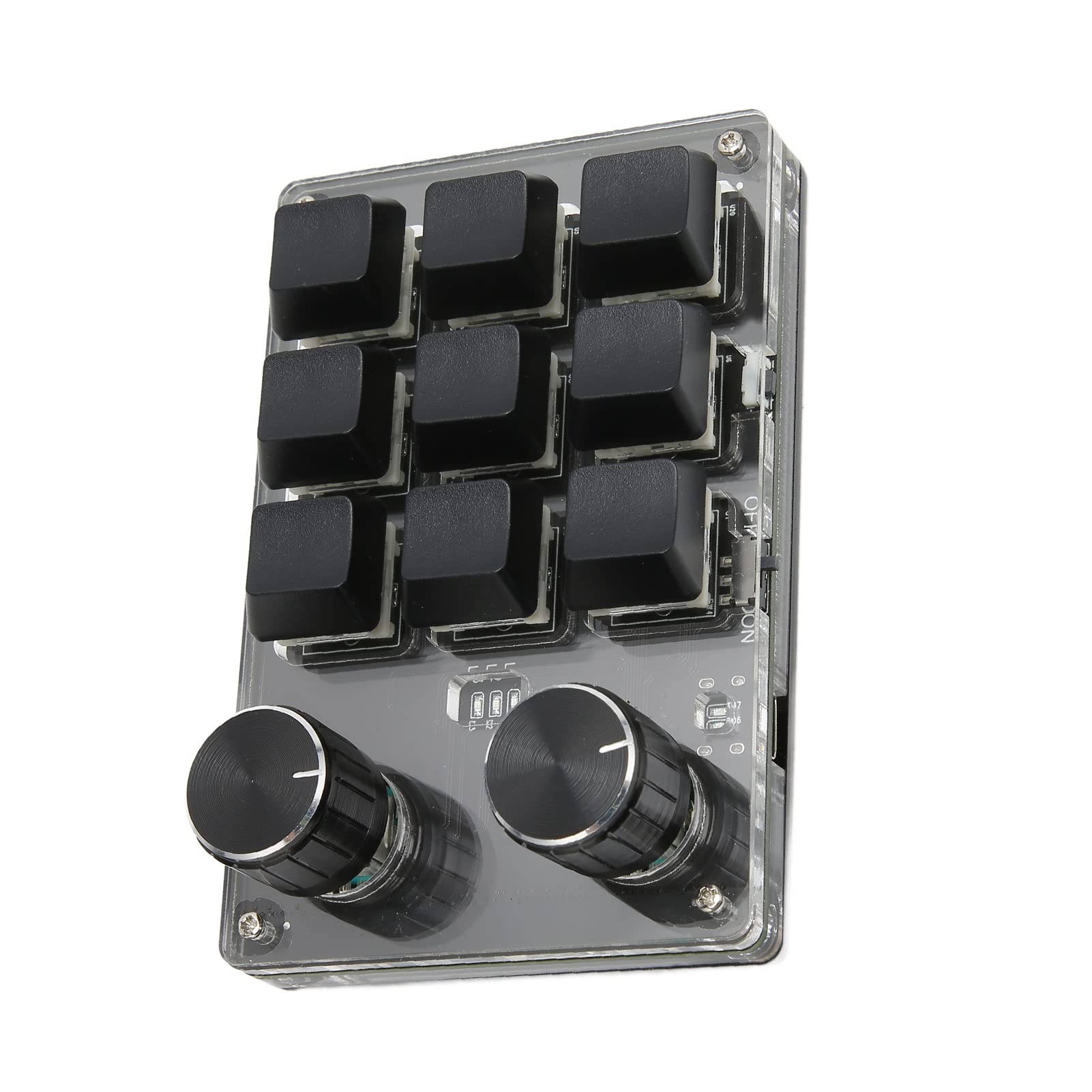 Tastiera da Gioco Meccanica, Connessione Doppia modalità, Piccola Tastiera da Gioco OSU Portatile a 2 Manopole, Ampie Applicazioni per Ufficio per la Musica