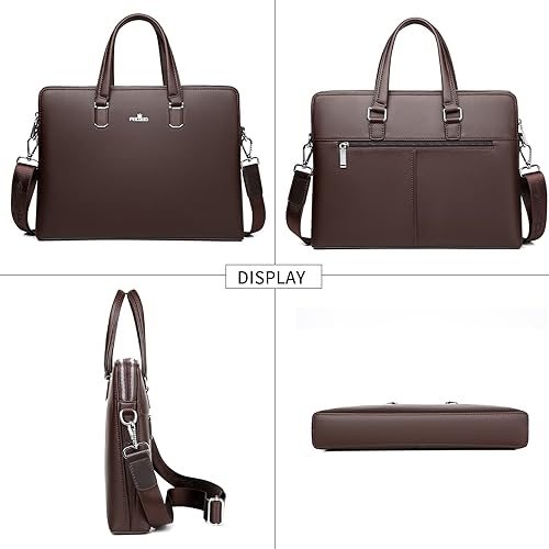 Miniatura 3 de FSD.WG Bolsa de negocios Maletín de cuero Bolso de negocios para computadora portátil para hombres