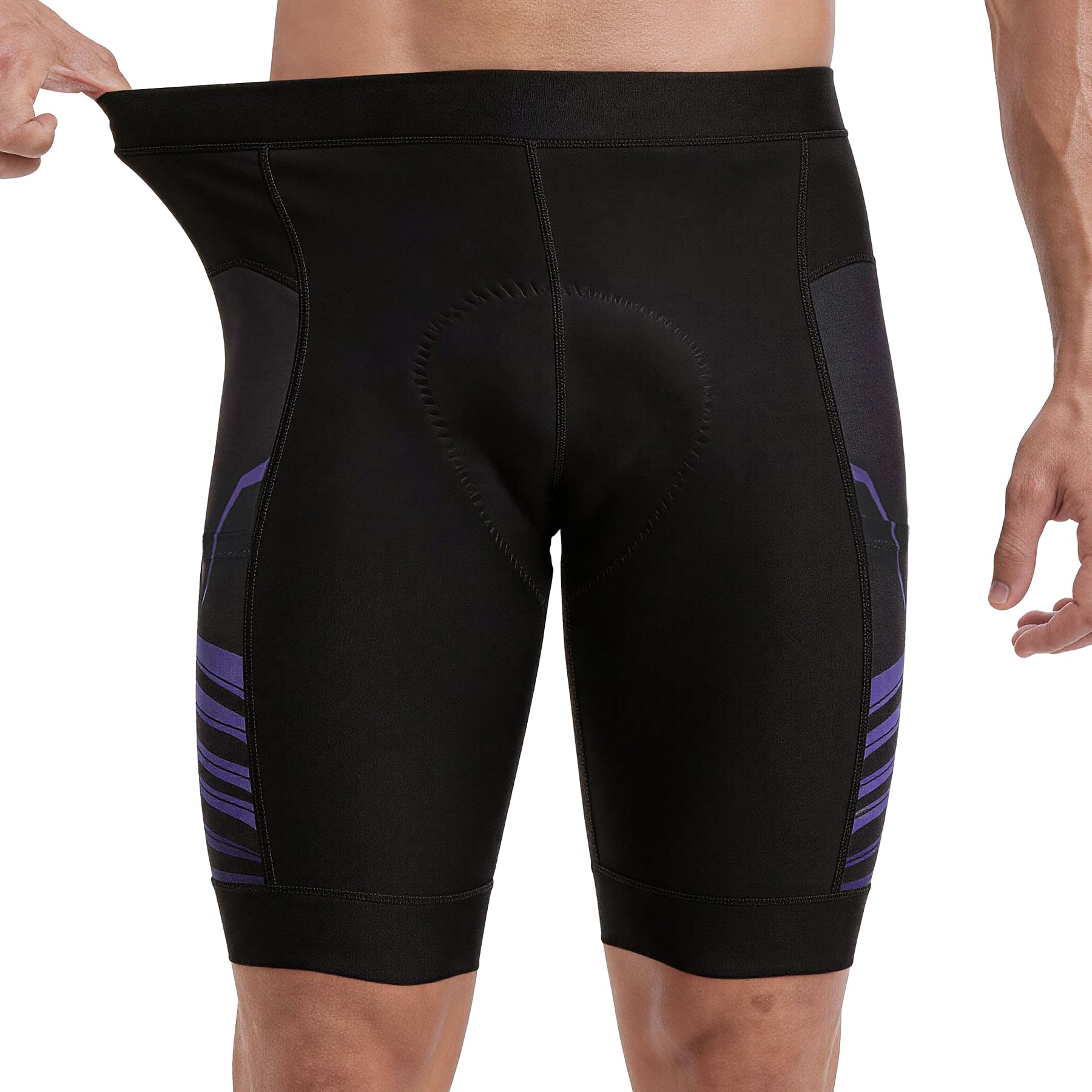 X-TIGER Culotte Ciclismo Hombre 5D Gel Acolchado Pantalon Cortos MTB Bicicleta Pantalones Antideslizantes Transpirable con Bolsillos