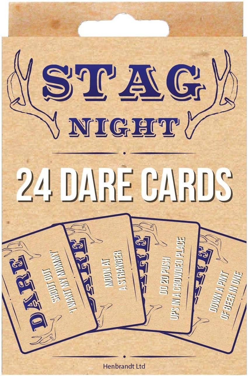Henbrandt Stag Night Dare Cards, Pack of 24