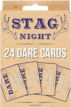 Henbrandt Stag Night Dare Cards, Pack of 24