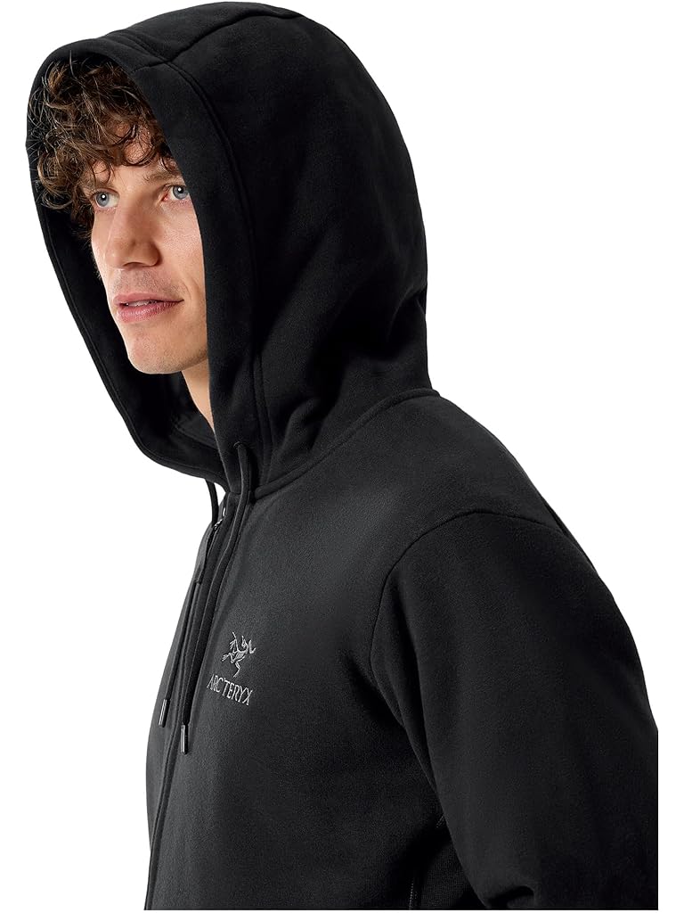 Black Arc'teryx Emblem Fleece Full-Zip Hoody