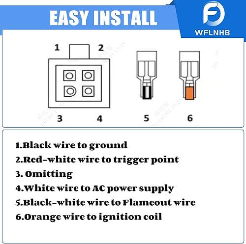 Miniatura 7 de WFLNHB Bobina de encendido AC CDI Reemplazo del encendedor para EZGO Gas 4 Ciclos Carrito de Golf 1996-1998 72562-G01 26652-G01