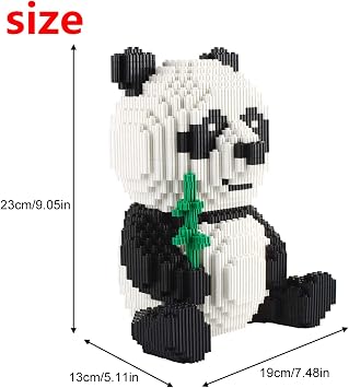 Larcele 3689 Pcs Panda Micro Building Blocks Set for Age 8+ KLJM-02