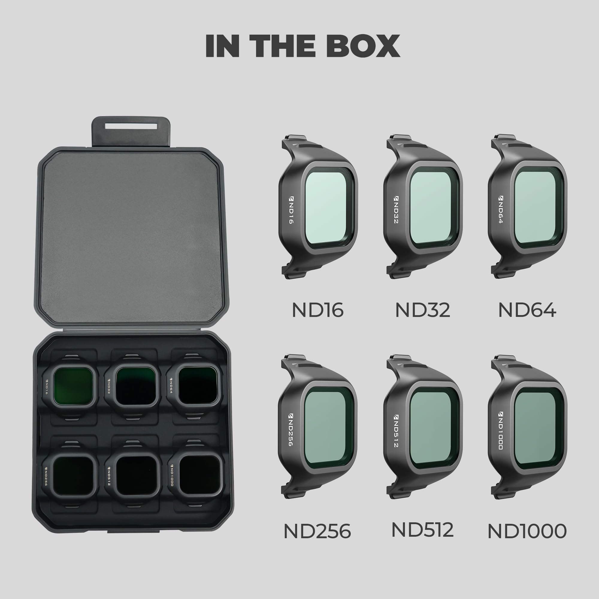 Freewell All Day Lot de 6 filtres ND pour DJI Mini 5 Pro – ND16, ND32, ND64, ND256, ND512 et ND1000 – Contrôle Complet de la lumière pour séquences aériennes cinématographiques