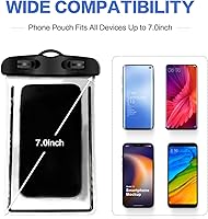 Vista 2 de YSSOA Funda impermeable para teléfono celular, paquete de 2 unidades, funda impermeable para teléfono celular para iPhone 16 15 14 13 12 11 Pro Max