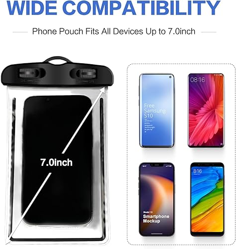 Miniatura 2 de YSSOA Funda impermeable para teléfono celular, paquete de 2 unidades, funda impermeable para teléfono celular para iPhone 16 15 14 13 12 11 Pro Max