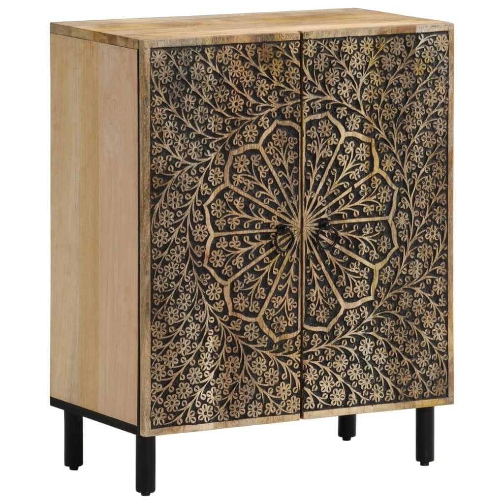 vidaXL Armario Auxiliar Madera Maciza de Mango 60x33x75 cm