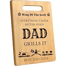 Fathers Birthday Day Gift for Dad from Daughter Son, Dad Cutting Board for New Bonus Dad, Stepdad, Daddy, Father, Best Dad Gifts, Unique Grilling Gift for Dad Who Wants Nothing, Birthday Gift for Dad