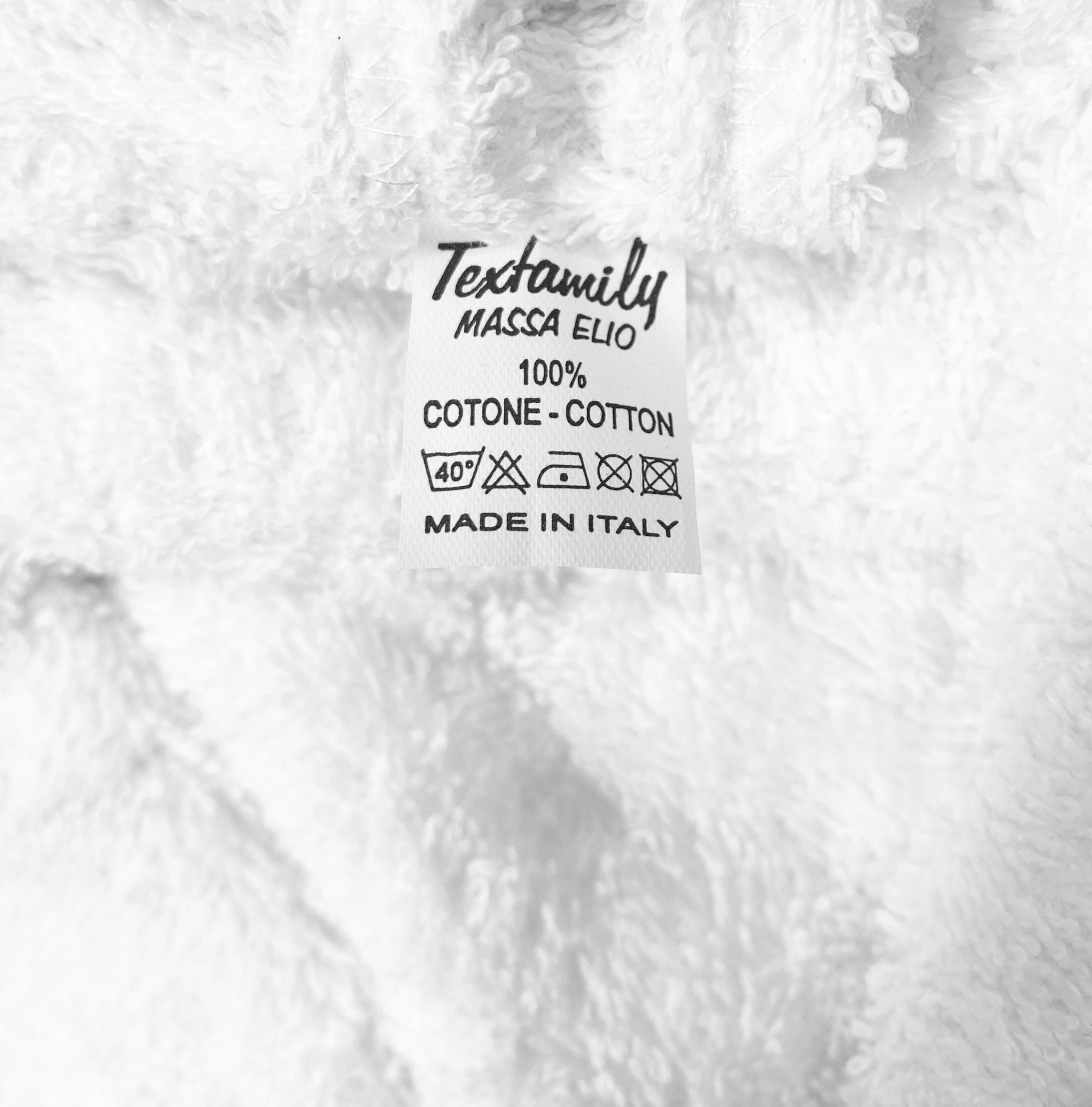 Tex family ACCAPPATOIO in Spugna a SCIALLE Senza Cappuccio in Puro Cotone Made in Italy