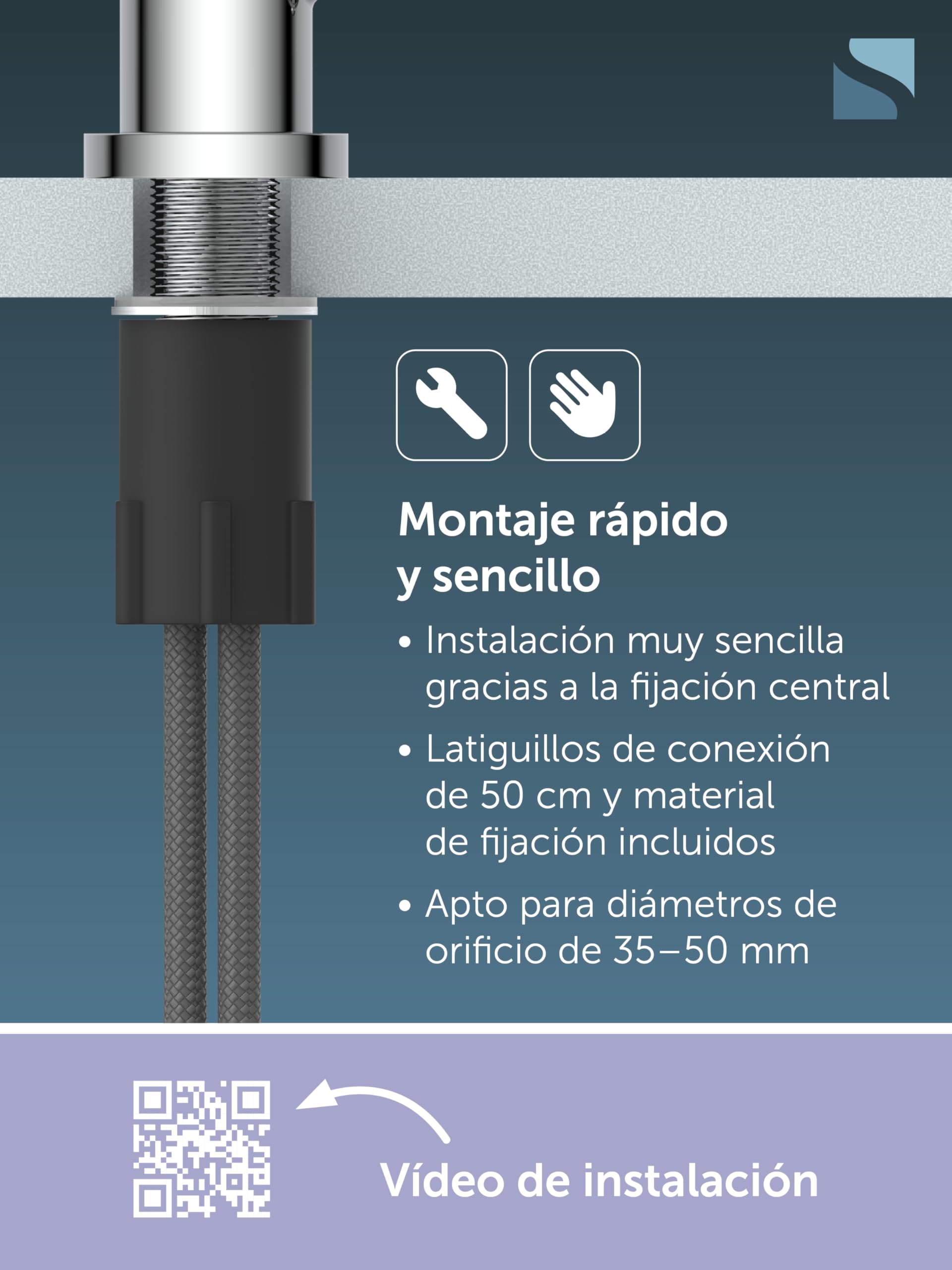 Grifo de cocina SCHÜTTE Cornwall, grifo de cocina, mezclador de fregadero giratorio 360 grados para fregaderos dobles, 79116 cromado
