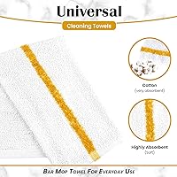 Vista 5 de Bar Mops - Juego de 60 toallas de cocina de 16 x 19 pulgadas, multiusos, para el hogar, restaurante y limpieza, juego de paños absorbentes