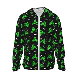 Cute Little Lion Excavator Sun Protection Hoodie Jacket Long Sleeve Athletic Shirts for Men Women