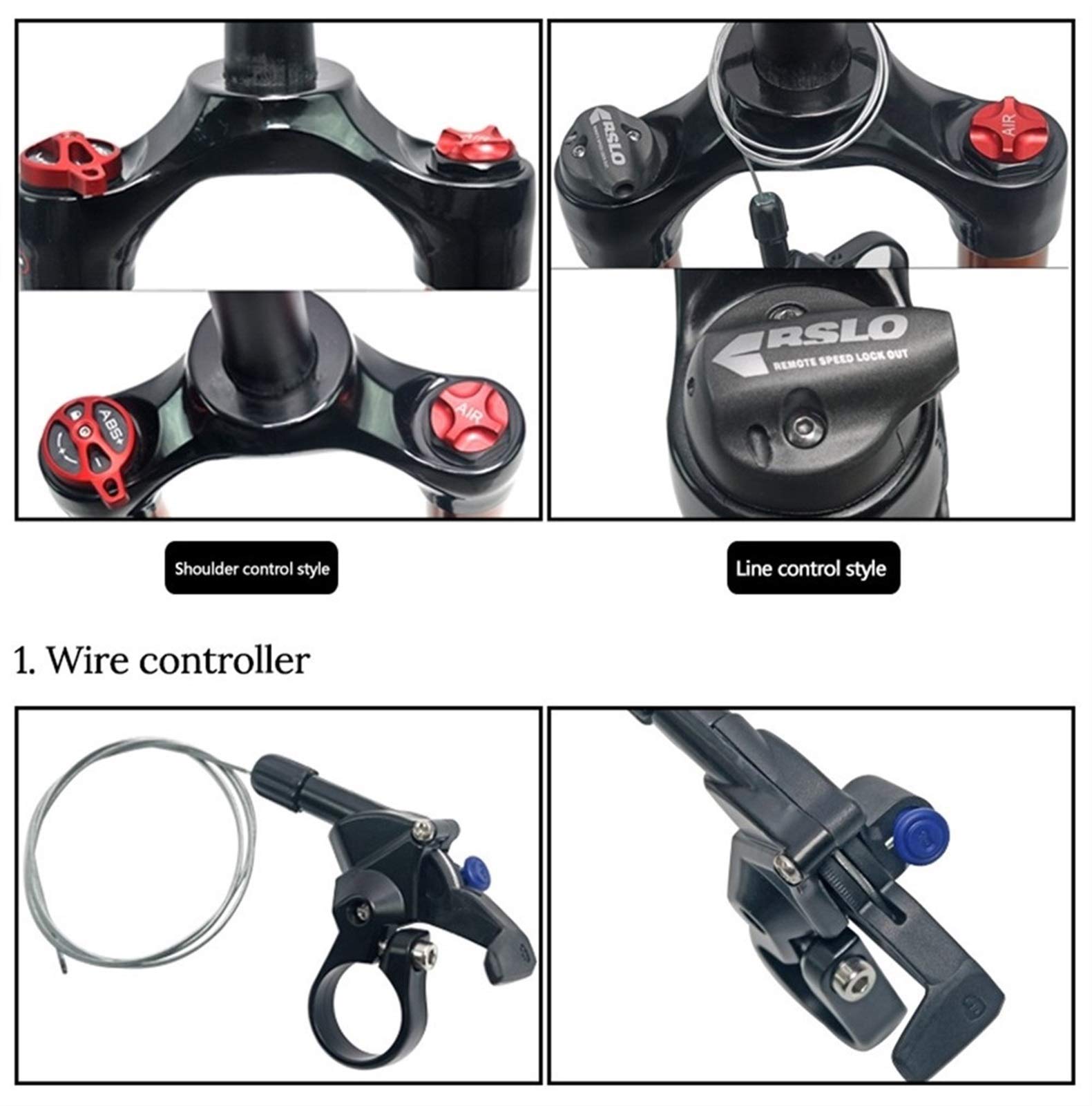 Forcella per Bici Lega di magnesio MTB Forcella per Bicicletta Sospensione pneumatica 26"/27.5inch/29er Freno a Disco per Mountain Bike HL/RL Viaggio 100mm QR per Accessori per Biciclette