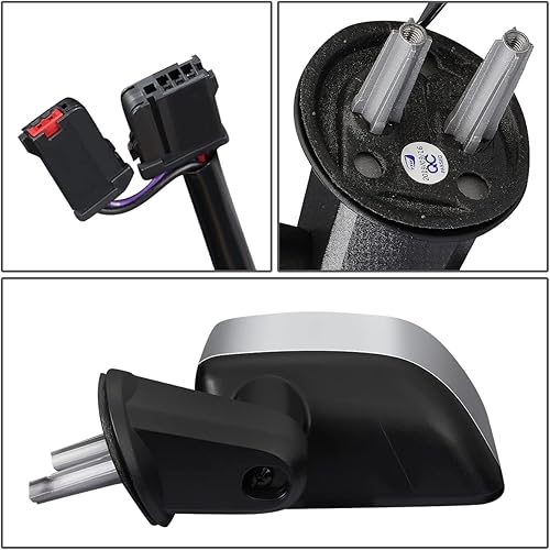 Miniatura 5 de DNA Motoring OEM-MR-CH1320391 - Espejo retrovisor plegable con calefacción, cubierta cromada, ajuste de potencia, compatible con Wrangler JK
