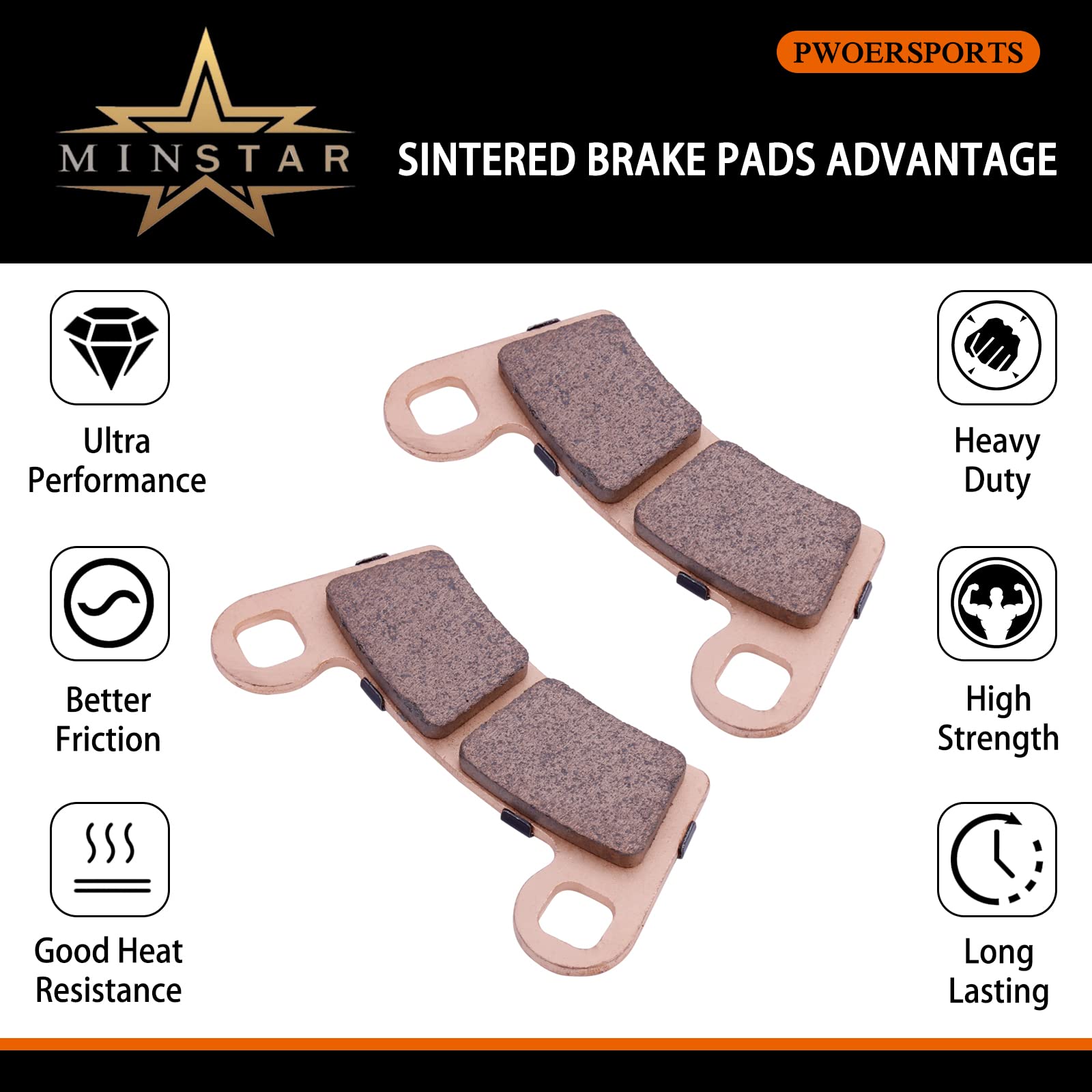 Amazon.com: Sintered Brake Pad 2206025 & 2203318 For 2015