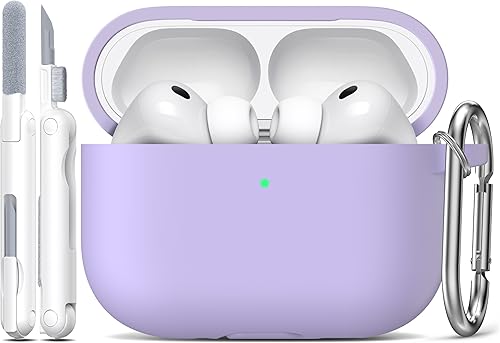Miniatura 21 de R-fun Funda protectora de silicona suave para AirPods Pro 3 (2025), compatible con Apple AirPods Pro de 3ª generación (cable USB-C) para mujeres y