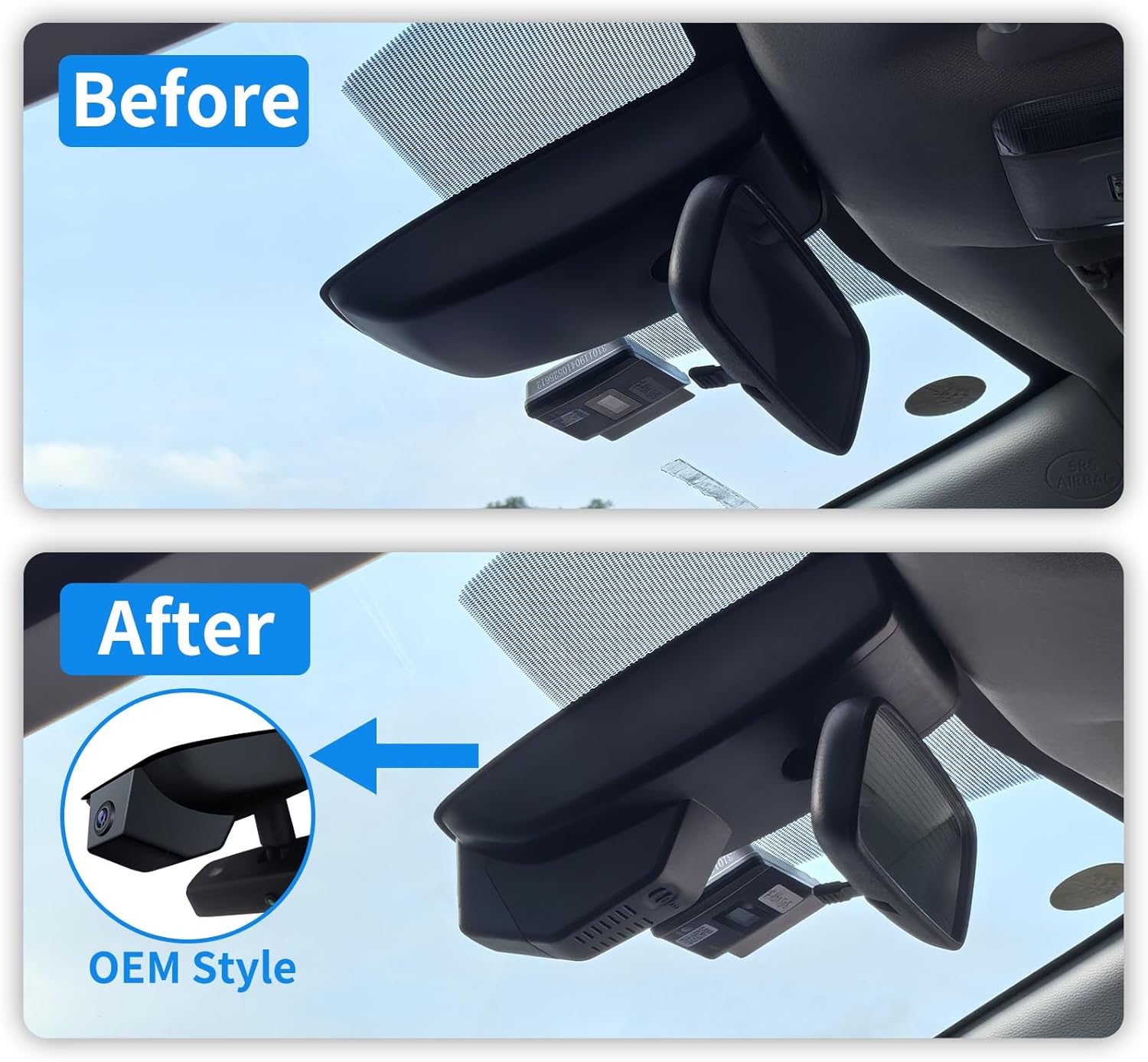 4K &1080P Dash Cam for 2024 2025 2026 Toyota Grand Highlander XLE Limited Platinum (AS10),OEM-Style, UHD 2160P Video,Built-in WiFi & APP,Loop-Recording,G-Sensor,Plug & Play,128GB Card