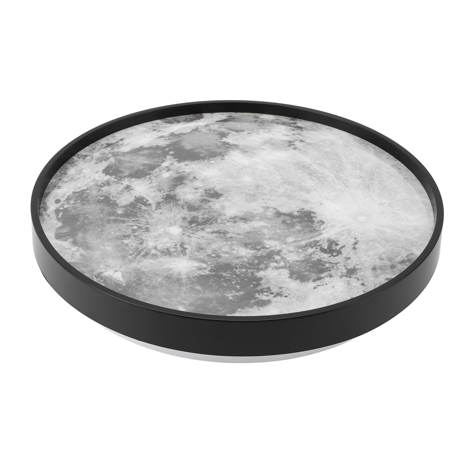 Sufitowa Moon, Funkcja Pamięci z możliwością Płynnego Przyciemniania, Sufitowa do Montażu Podtynkowego, LED z aplikacją i Pilotem do Sypialni, Kuchni, Salonów (BLACK)