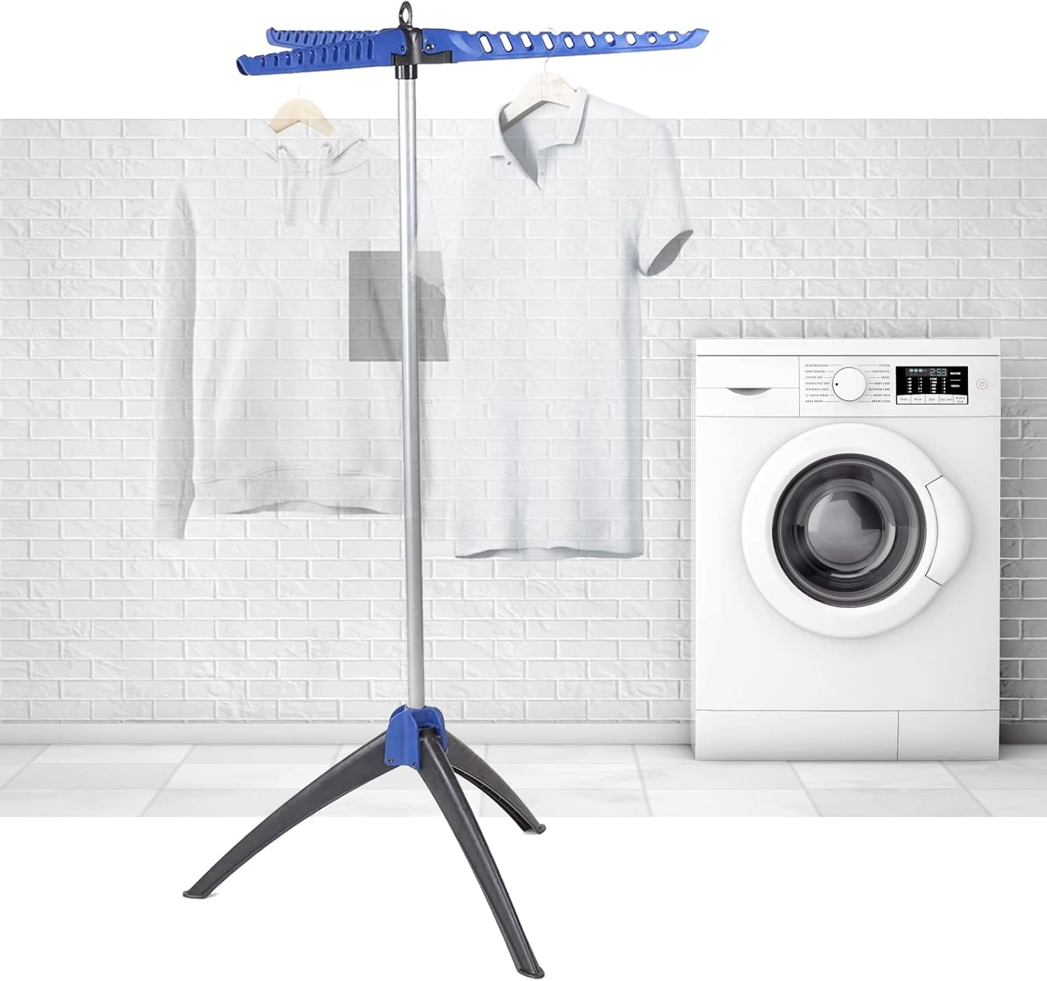 riziza Folding Clothes Drying Rack Sturdy Stand, Portable Tripod